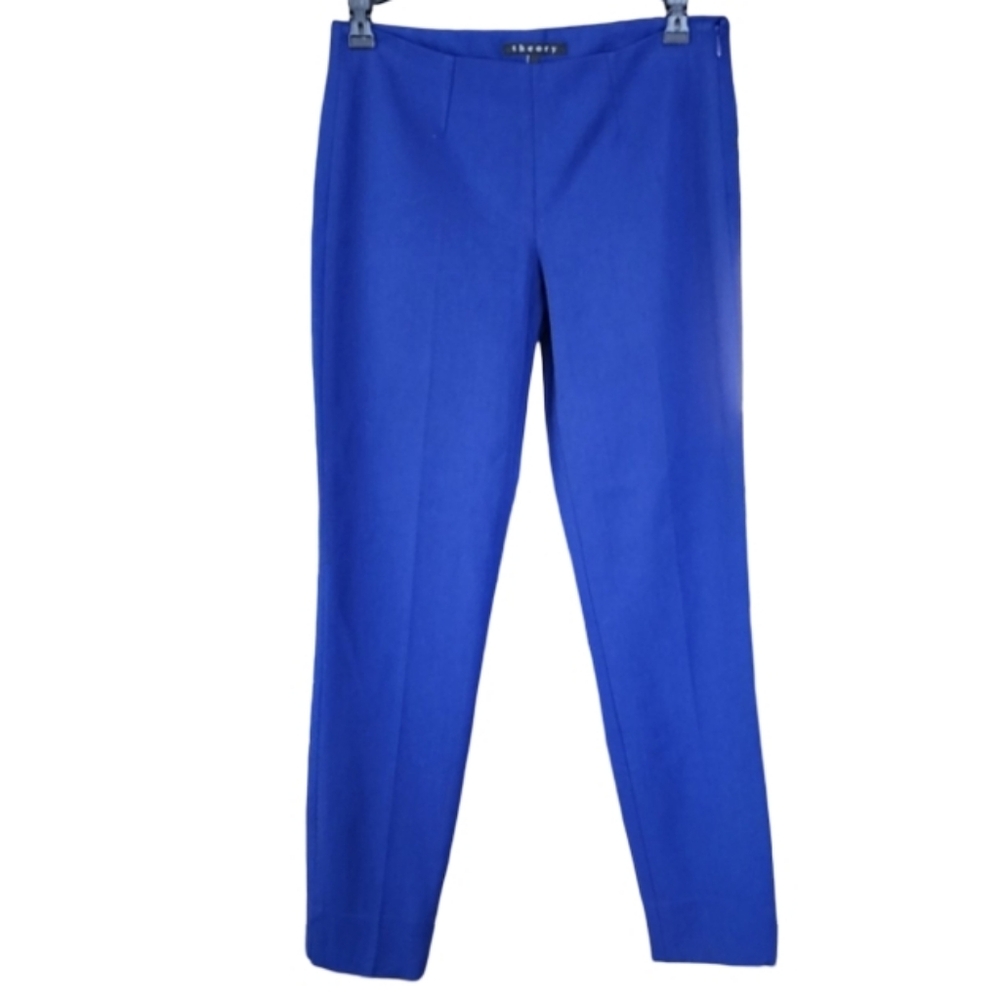 NWT Theory Blue‎ Dress Skinny Pants Women' Size 0